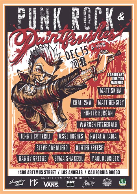 Punk Rock and Paintbrushes | LA | December 2017 – Punk Rock & Paintbrushes