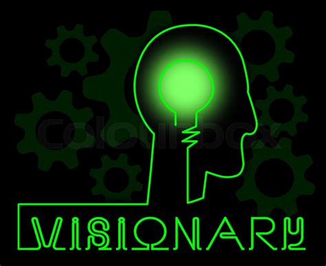 Visionary Brain Represents Insights Strategist And Ideals | Stock image ...