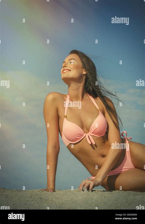 miami beach women bikini  res stock photography  images alamy