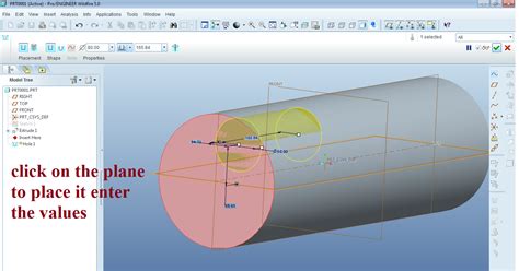 hole  created   cylinder grabcad tutorials