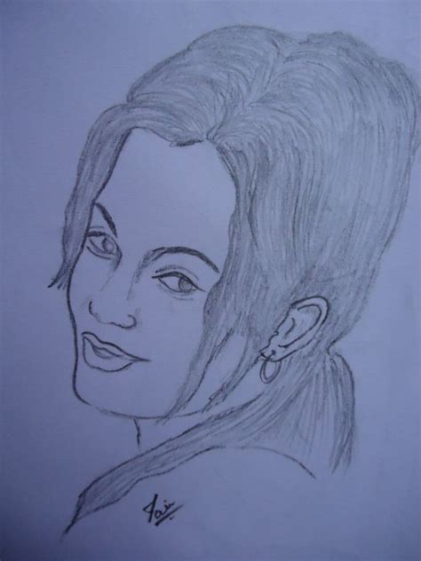 Pencil Sketches & Painting : Pencil Sketches of Girls