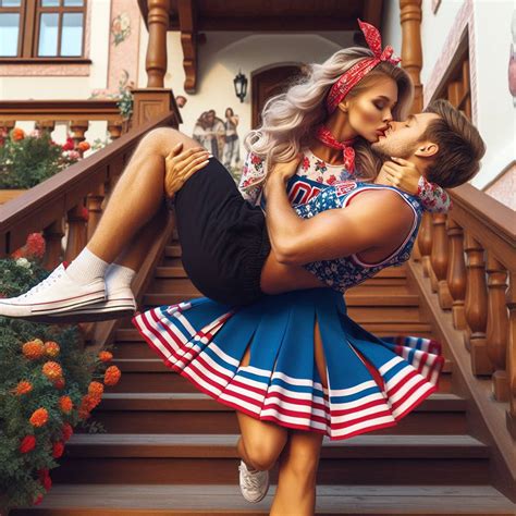cheerleader lift carry sandi lift kiss john  wanderer  deviantart