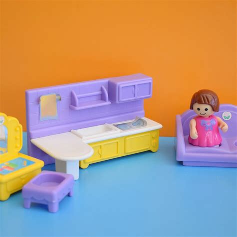 Vintage 1990s Playmates - Pretty Pink & Purple House Set – Pineapple Retro