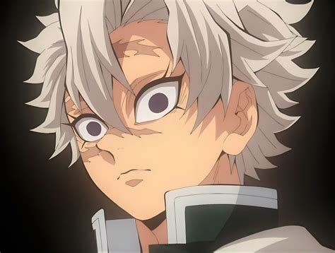 sanemi shinazugawa demon slayer demon slayer white eyes gray demon