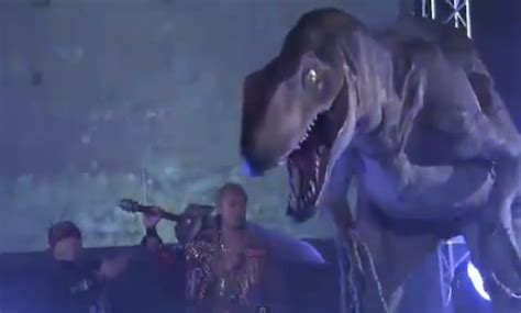 The Most Epic Pro Wrestling Entrance Of All Time Involves A Dinosaur ...