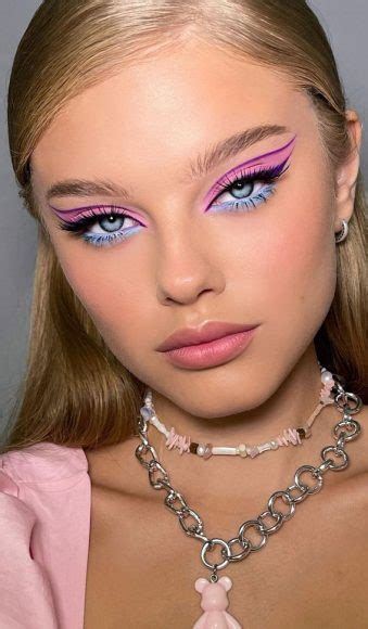 creative eyeshadow    wearable berry pink  blue