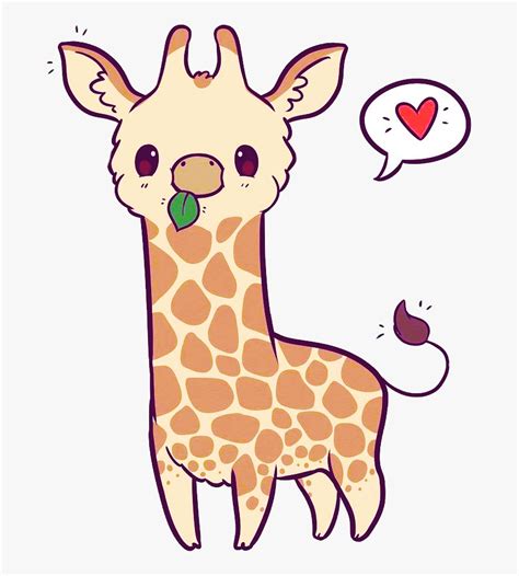 Transparent Cute Giraffe Png - Kawaii Giraffe, Png Download - kindpng