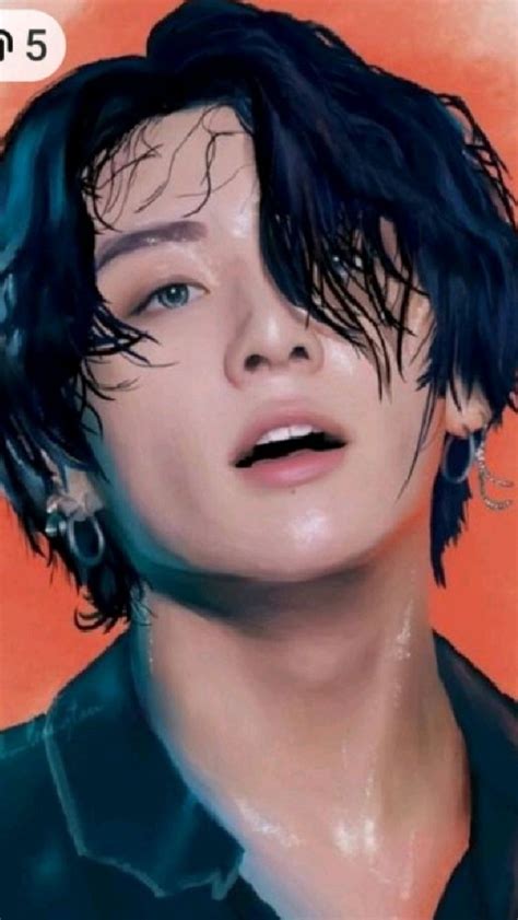 pin  moon rain  pins   bts drawings jungkook fanart