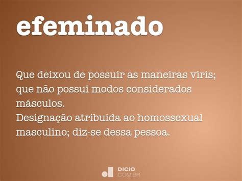 O Que Significa Efeminado