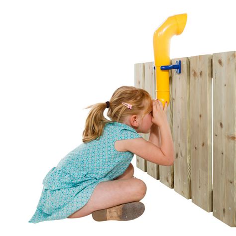 Yellow Toy Periscope Including Fixings For Mounting On Any Garden Play ...