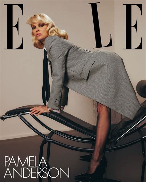 Pamela Anderson's ELLE Cover 01.24.2025 • CelebMafia