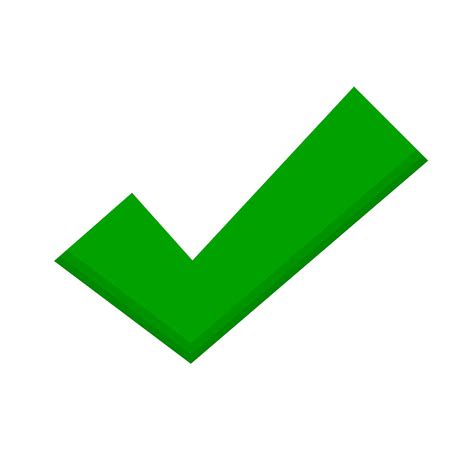 Green check mark icon. Correct answer or complete. Done. Vector
