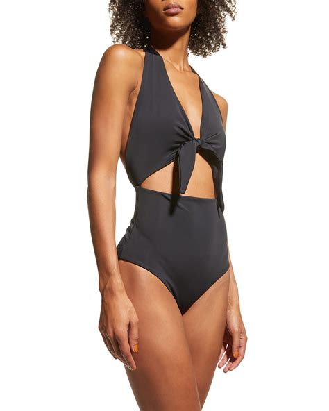 Cutout One Piece Swimsuit | Neiman Marcus