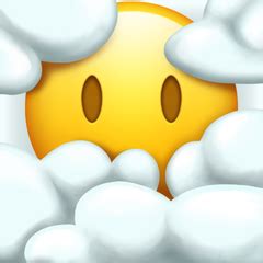 Emoji Com Nuvem No Rosto - Rosto nas nuvens Emoji 😶‍🌫️