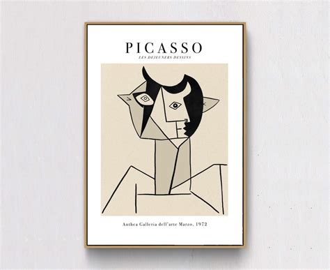 pablo picasso art print exhibition poster modern art contemporary