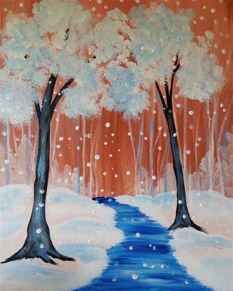 Fresh Snow - Pinot's Palette Painting