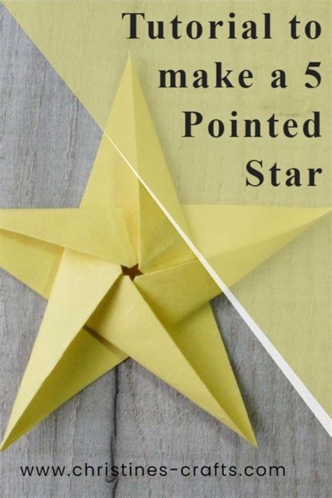 How to Make a 5 Pointed Star - Origami Tutorial | Origami tutorial