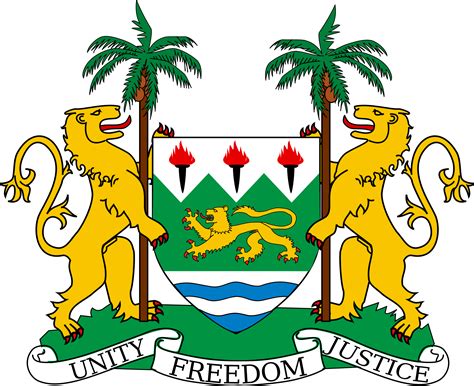 The official Emblem of the Sierra Leone