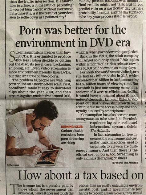 “Burning Issue: Carbon dioxide emissions from porn streaming are