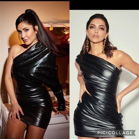 Who stunned the black latex dress better. Katrina kaif or Deepika