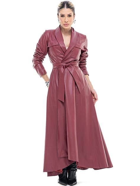 Sobretudo Em Couro Feminino - Sobretudo Passion em Couro Legítimo Feminino Pele Mania - Elegância e ...