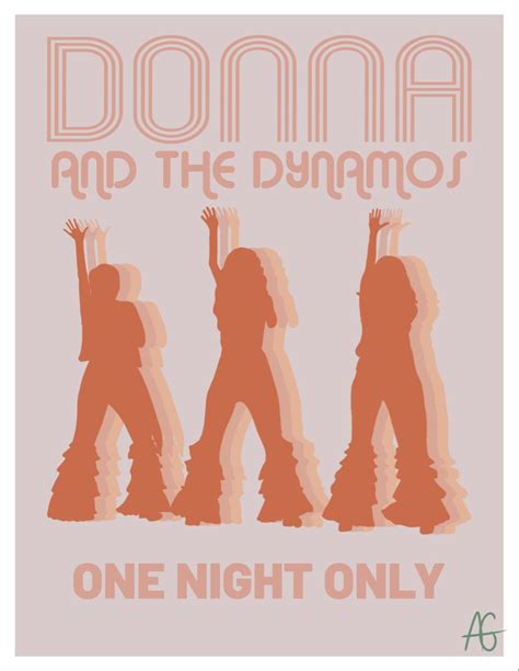 Donna and the Dynamos Minimalist Poster | Mamma mia, Queen poster, Mama mia