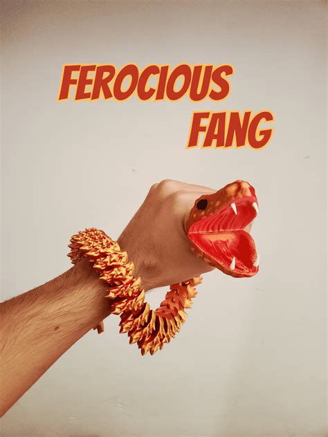 Ferocious Fang!! Articulating Snake! - 3D model by LowPolyPrints on Thangs