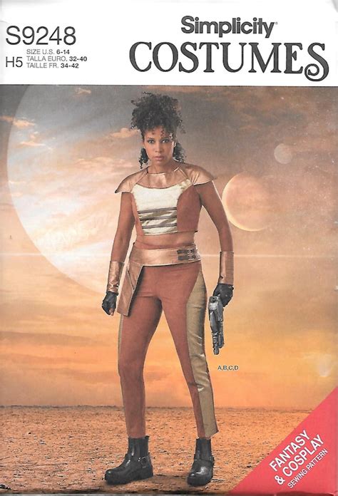 Space Mercenary Warrior Costume Simplicity 9248 Sizes 6 to 24 - Etsy