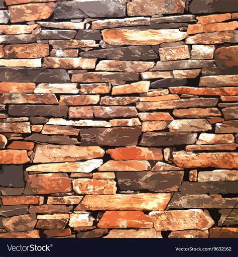 Design element ancient brick wall texture Vector Image