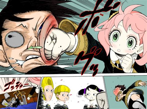 I coloured Anya punching Damian (Chapter 8) : r/SpyxFamily