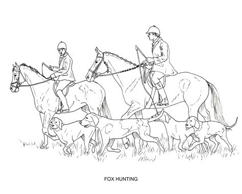 PRINTABLE Set of 8 English Riding Coloring Pages - Digital Download