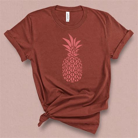 Pink Pineapple Printed Graphic Tee for Her Cool Retro Summer | Etsy