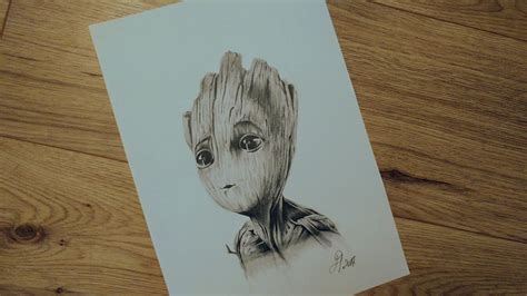 Groot Sketch at PaintingValley.com | Explore collection of Groot Sketch