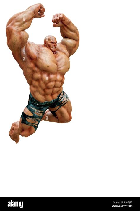 super muscleman will smash your face in a white background. This muscle ...