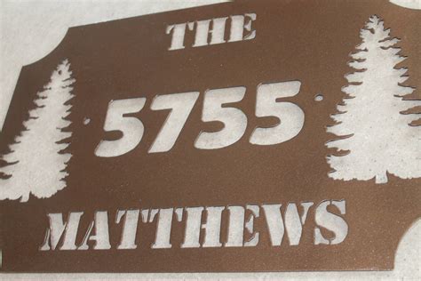 Metal Address signs