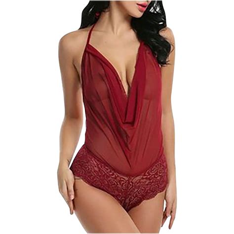 KBKYBUYZ Hot Lace One-piece Underwear Hot V-neck Strapless Hot
