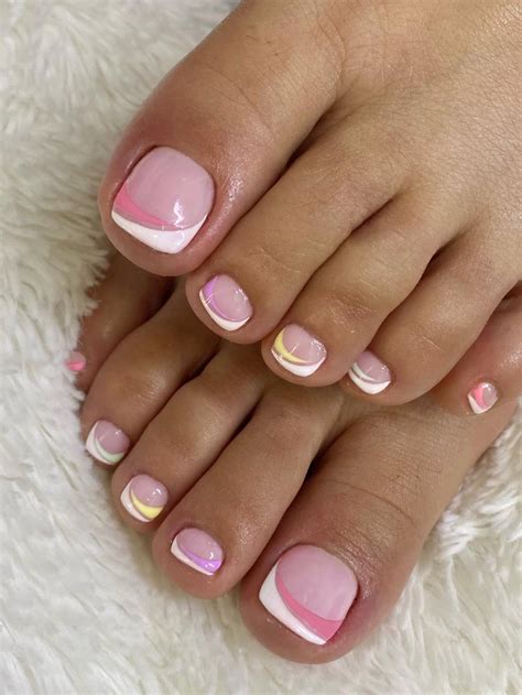 Elevate Your Style with, 24pcs square French Toenail set, for summer