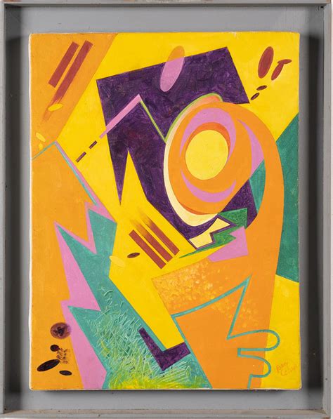Ben Cohen - Vintage Mid Century Modern Geometric Abstract Pop Art