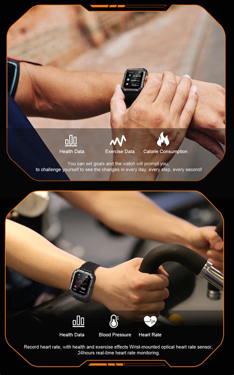 Yiqungo C20 Pro Smart Watch - IP68 Waterproof & Fitness Tracker
