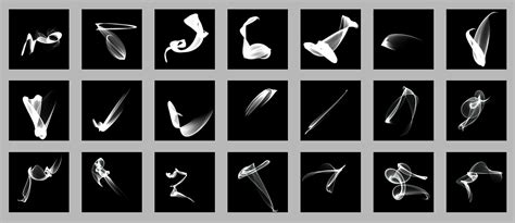 87 Abstract Motion Brush Pack on Yellow Images Creative Store