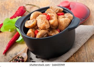 Sauteed Chicken Mushrooms Stock Photo 166435949 | Shutterstock