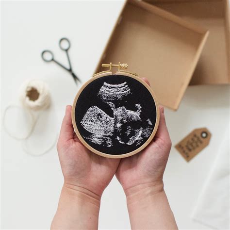 Embroidered Ultrasound Photo | PS Family