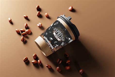 COFFEE PAPER CUP PACKAGING DESIGN on Behance