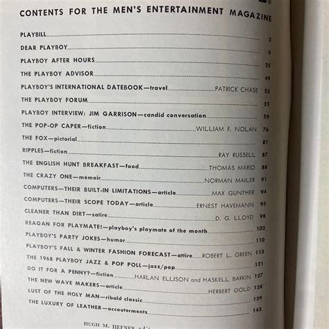 Playboy October 1967 Reagan Wilson Vintage Magazine