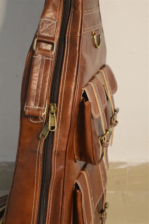 Leather Guitar Case Soft Case Guitar Bag Leather Case - Etsy