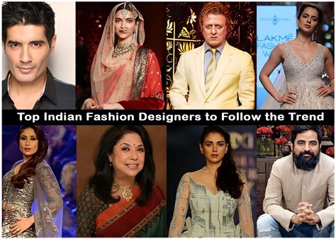 top indian fashion designers  follow  trend