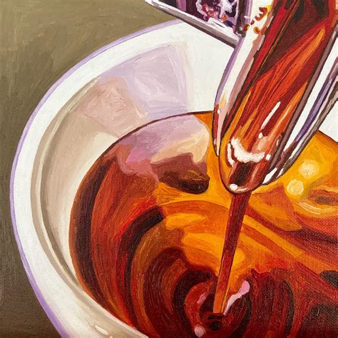 Coffee Espresso Painting, Coffee Cup, Original Oil Painting, Espresso
