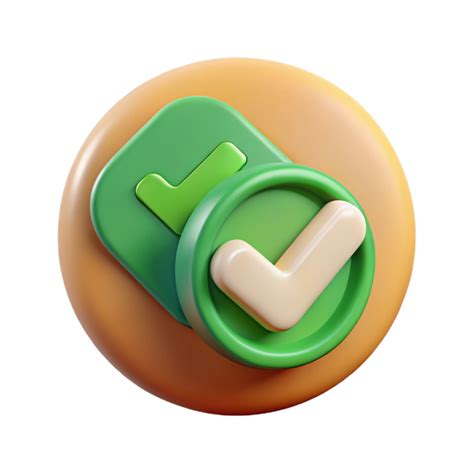 vibrant creative Digital Signature Verification Icon Cutout with Green