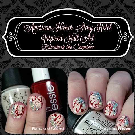 Plump and Polished: American Horror Story Inspired Nail Art - Elizabeth