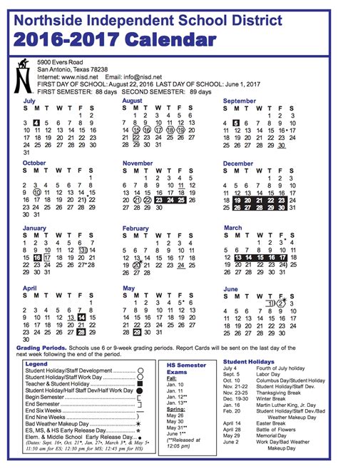 Northside Isd Calendar | Qualads